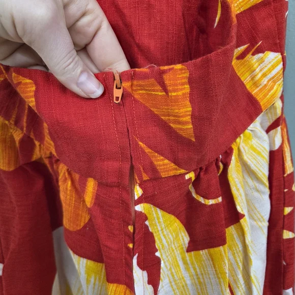 Vintage 70s Hukilau Fashions Elegant Red Halter Dress Art To Wear‎ Size XS Rare - Picture 10 of 16